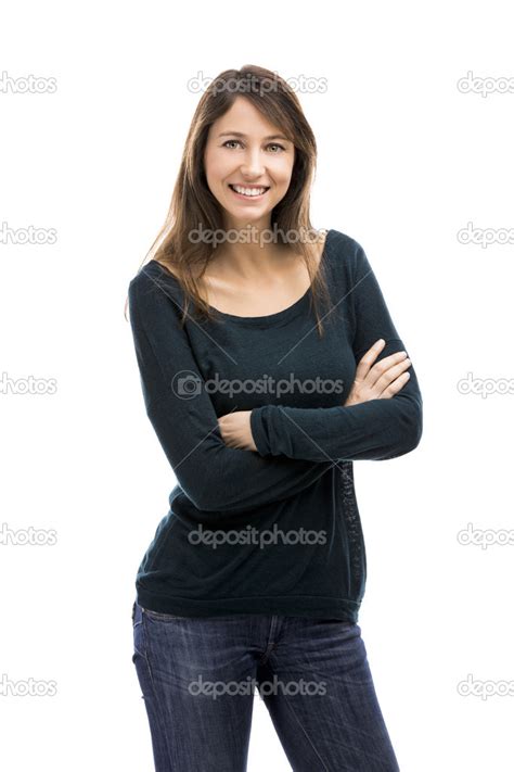 woman standing stock photo  ikostudio