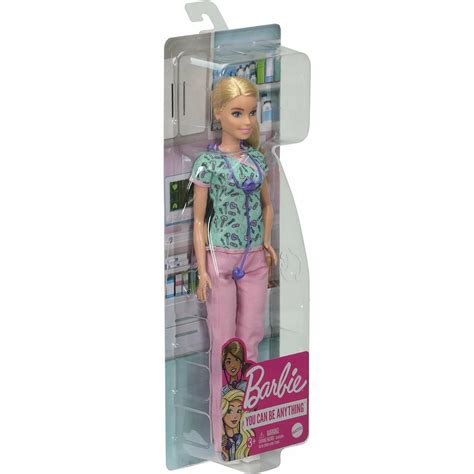 Mattel Кукла Барби - Медсестра (Barbie Nurse Blonde Doll With Scrubs ...