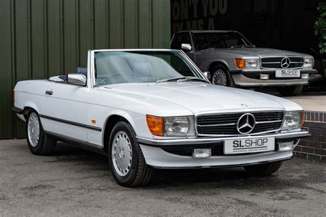 Mercedes Benz Sl R Arctic White With Blue Leather