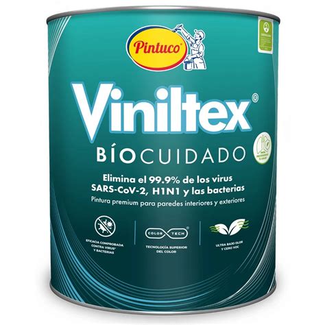 Pintura Viniltex Biocuidado Blanco 1901 5 Gal Pintuco