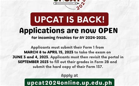 UPCAT 2024 Application CEAT UPLB