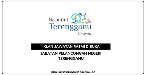 Permohonan Jawatan Kosong Jabatan Pelancongan Negeri Terengganu