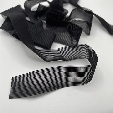 Elastic Lingerie Knicker Fine Plain Edge Corded Semi Sheer L Mm BLACK