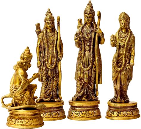 Buy Idol Collections Brass Shri Ram Darbar Action Statue Idol Murti