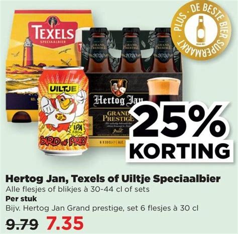 Hertog Jan Texels Of Uiltje Speciaalbier Aanbieding Bij PLUS