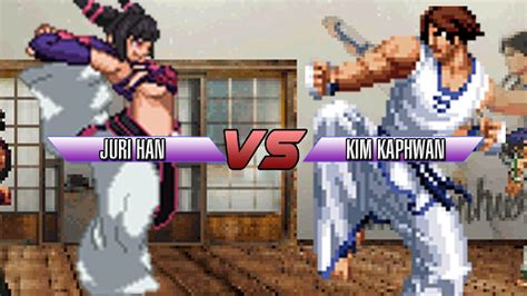 Mugen Street Fighter Vs King Of Fighters Juri Han Vs Kim Kaphwan