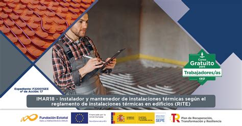 IMAR18 INSTALADOR Y MANTENEDOR DE INSTALACIONES TÉRMICAS SEGÚN EL