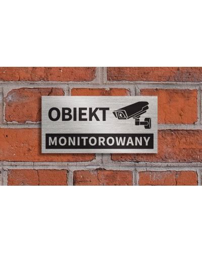 Tabliczka OBIEKT MONITOROWANY Sklep Internetowy FIL AR