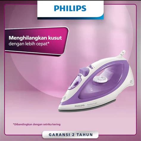 Setrika Philips Gc Feather Light Setrika Uap Gc Ori