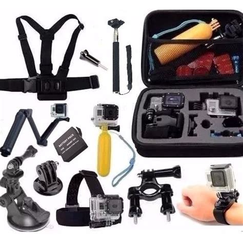 Kit Gopro Hero Bateria Maleta Bast O Way Mini Trip Suportes De