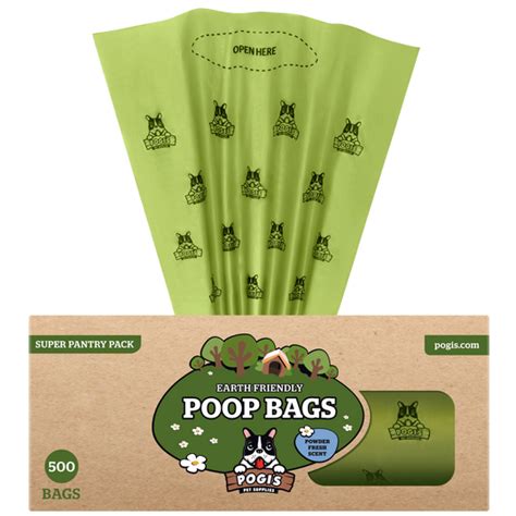 Dog Poop Bags With Handles By Pogi’s Pet Supplies Large Compostable ...