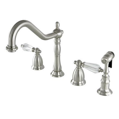 Kingston Brass Vintage Crystal 2 Handle Standard Kitchen Faucet With