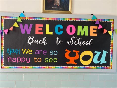Welcome Back To School 2020 School Entrance Welcome Board