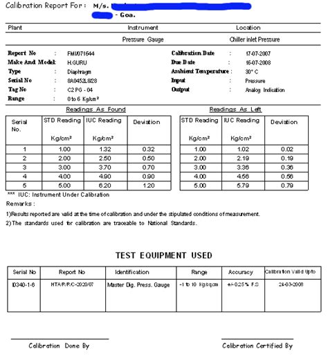 Customised Calibration Report Software Generate Reports Batch