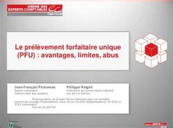 Le Pr L Vement Forfaitaire Unique Pfu Avantages Limites Abus