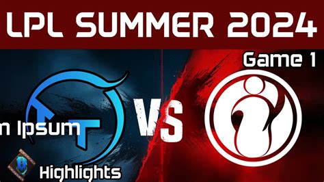 Tt Vs Ig Highlights Game Lpl Summer Tt Gaming Vs Invictus Gaming