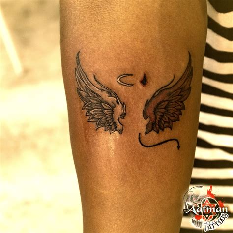 Forearm Angel Wing Tattoos