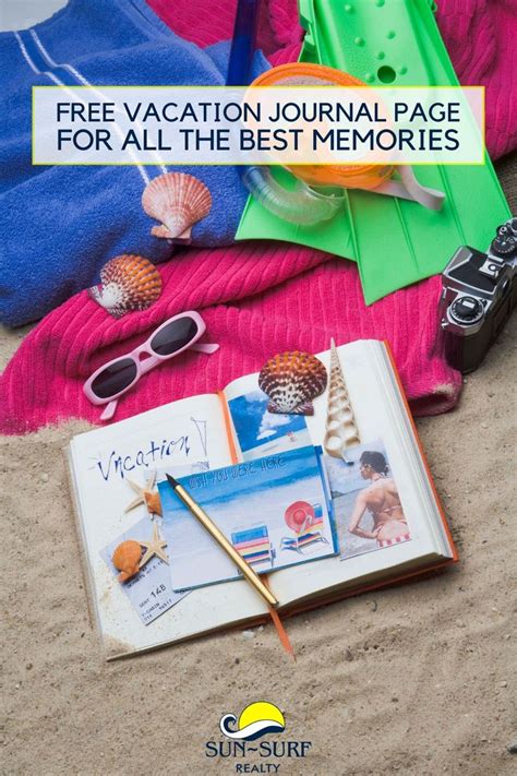 Free Vacation Journal Page For All The Best Memories Vacation Journal