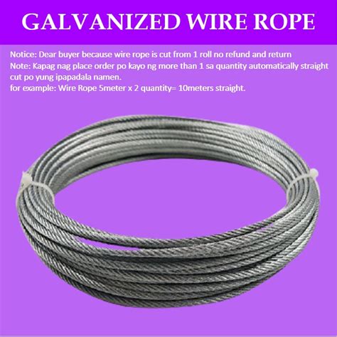 Mago Galvanized Steel Wire Rope 4 12mm Iron Wire Rope Core 30 50 Meters