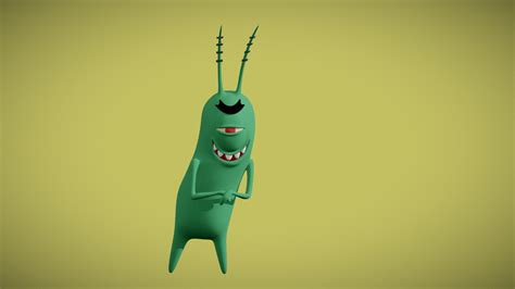 Plankton Spongebob Download Free 3d Model By Yamou 732379c