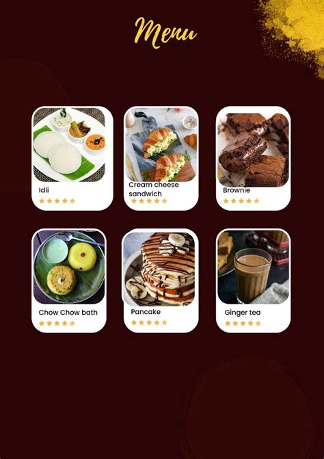 Menu Of Everything Breakfast Hoskote Bangalore