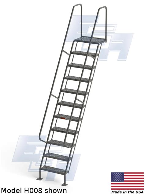 All Welded Access Stairways Ezy Tread H008 Ega Products Inc