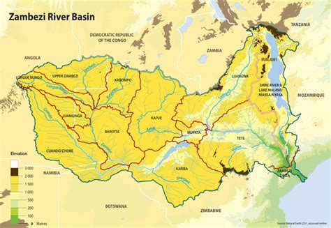 carte du fleuve zambèze Archives - Voyages - Cartes