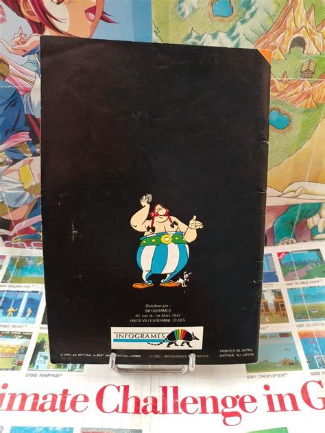 Super Nintendo SNES Notice Astérix Obélix TOP 1ERE EDITION Fr