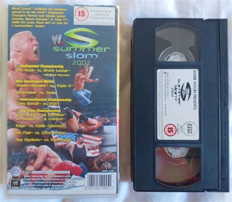 Wwe Summerslam 2002 Vhs Rare Home Video Release Tested Vgc
