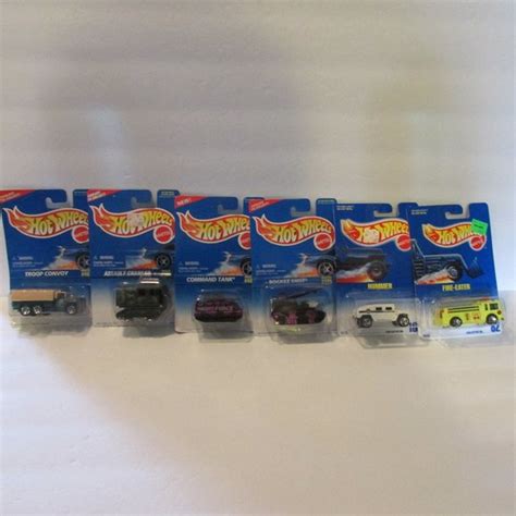 Hot Wheels Toys Lot Vintage Hot Wheels Car Command Tank Assault Crawler Troop Convoy Hummer