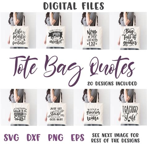 Tote Bag Svg Tote Bag Bundle Shopping Bag Svg Canvas Bag Etsy Canada