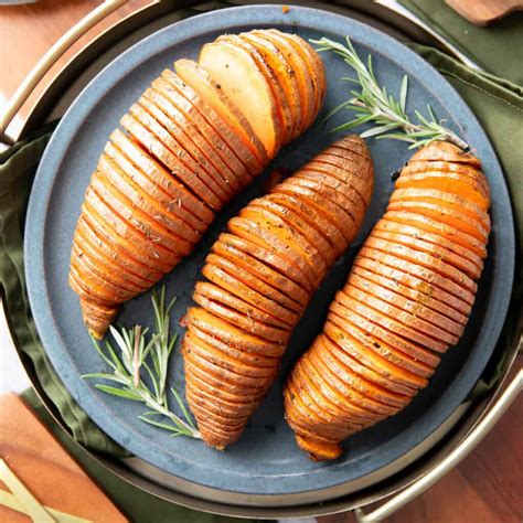 Hasselback Sweet Potatoes Beaming Baker