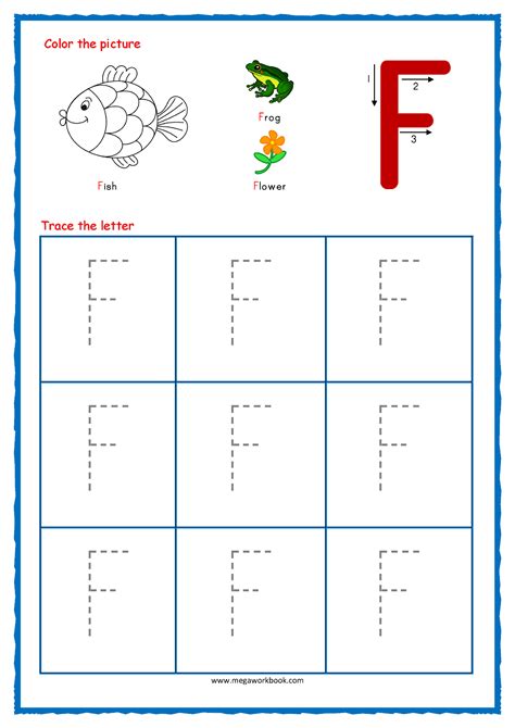 Letter F Traceable Worksheets