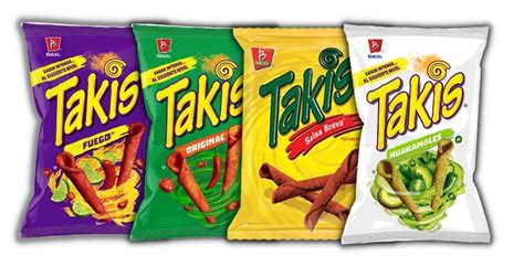 Barcel Takis Chips Variety Pack Original Fuego Salsa Brava