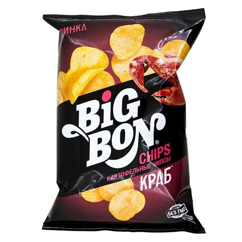 Чипсы картофельные "Big Bon" краб отзывы