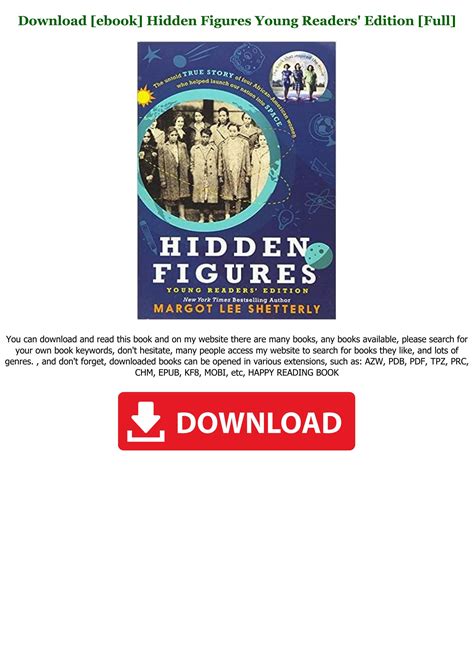 Download Pdf Hidden Figures Young Readers Edition Full Pages By