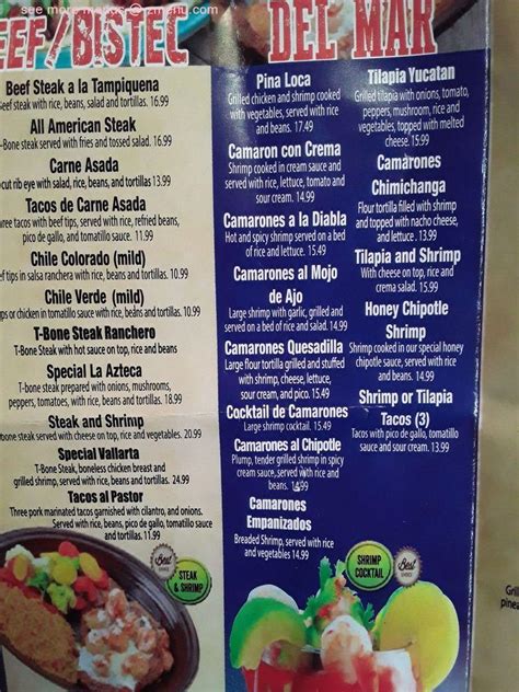 Menu At Don Patron Mexican Grill Restaurant California