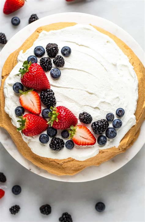 Easy Keto Berry Pavlova The Toasted Pine Nut