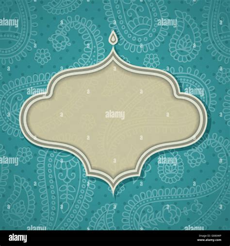 Frame In The Indian Style Stock Photo Alamy