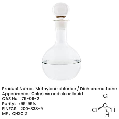 Solvent Methylene Chloride Dichloromethane CAS 75 09 2 China Original