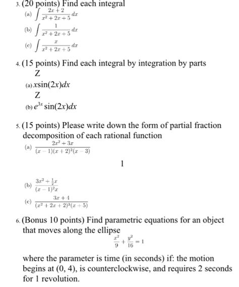 Solved Find each integral integrate 2x+2 / x^2 + 2x + 5 dx | Chegg.com