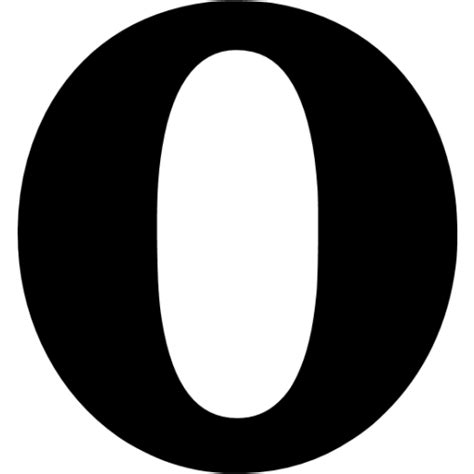 Opera Mini Logo Black