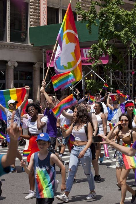Different Groups Marching In Gay Pride Nyc Canvasvlero