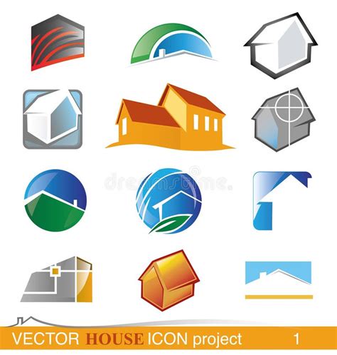 Proyecto Del Icono De La Casa Del Vector Ilustraci N Del Vector