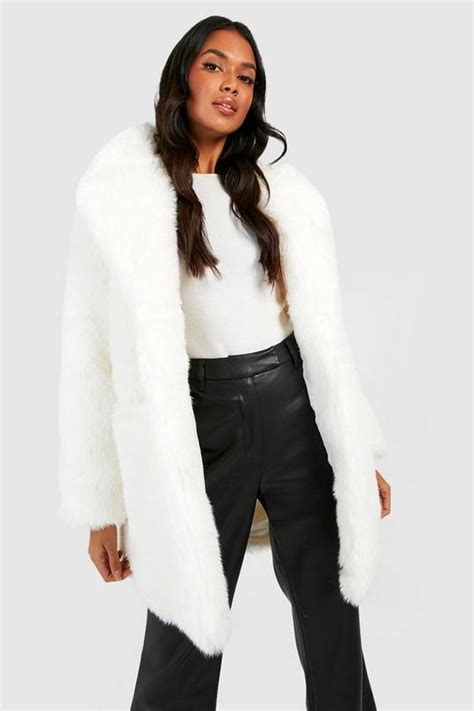 Luxe Faux Fur Coat Boohoo Uk