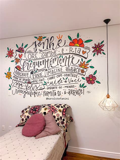 Lettering Em Fundo Branco Lettering On White Wall Room Decor