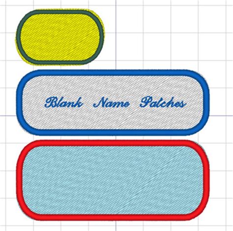 Embroidery Patch Template