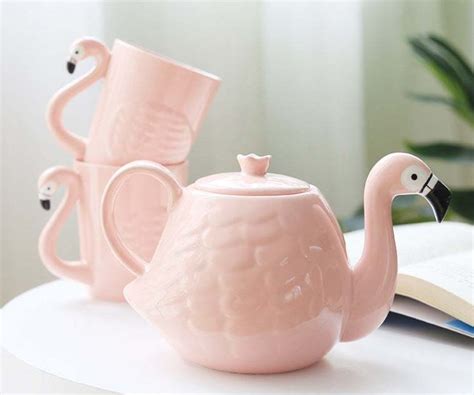 This Flamingo Tea Set Is Too Cute