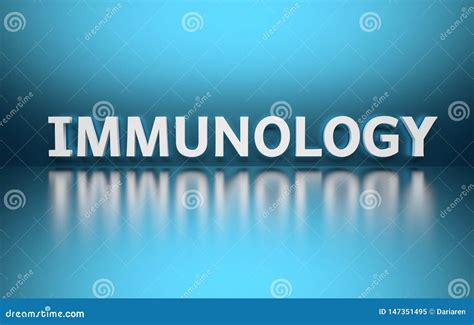 Immunology Word Concepts Banner Cartoon Vector