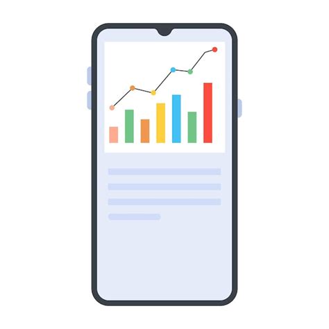 Icono Moderno De An Lisis De Datos En Estilo Plano Vector Premium